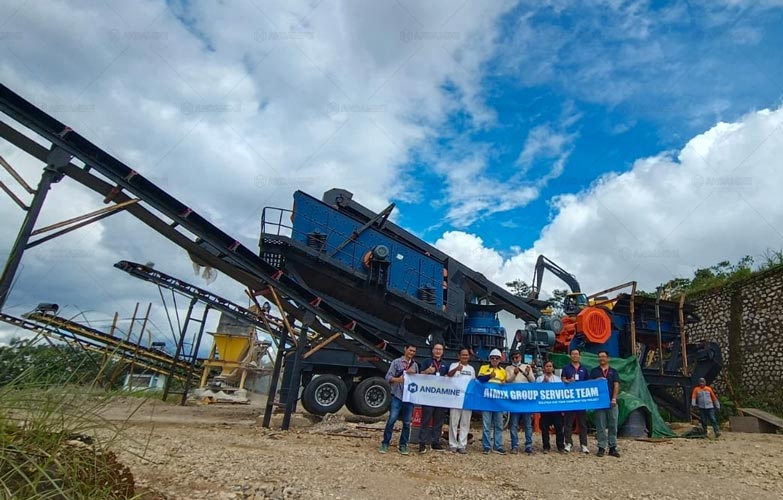 4-in-1 Mobile Stone Crusher in Indonesia with a Price Justified by Its Quality