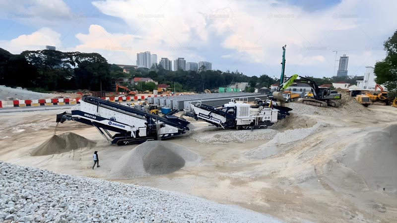Mobile Aggregate Crushers in Malaysia for Roads