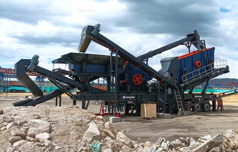Mobile Aggregate Plant in Colombia for the Metro Project