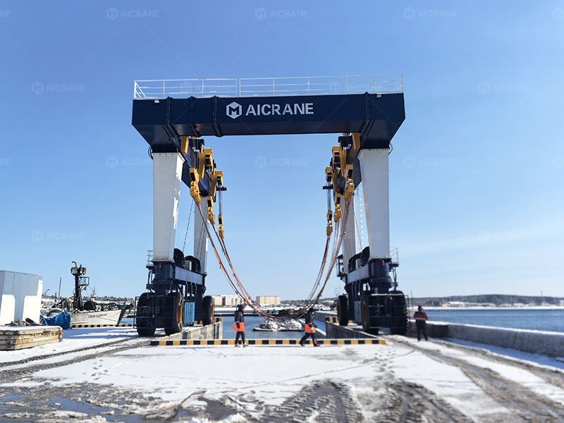 travel lift maintenance in harsh winter conditions