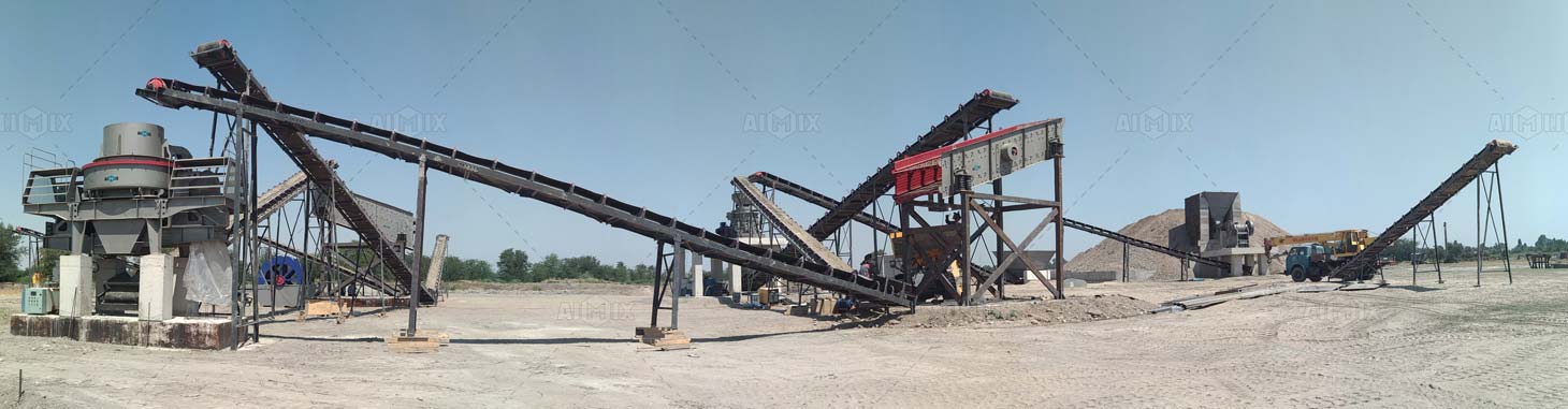 Sand and gravel production line